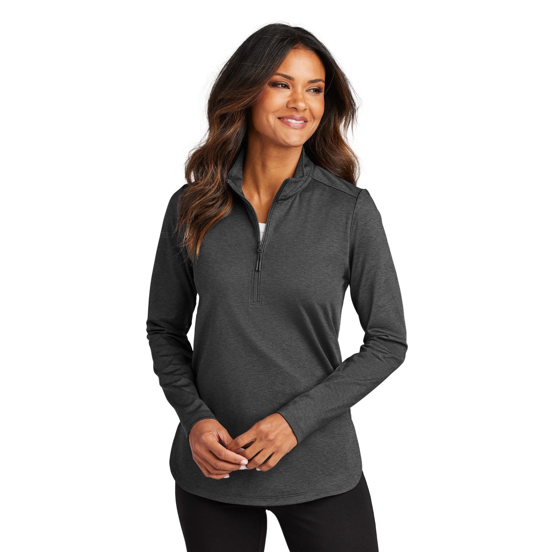 Port Authority-Port Authority® Women's C-FREE® Double Knit 1/4-Zip LK880-MedTech-2